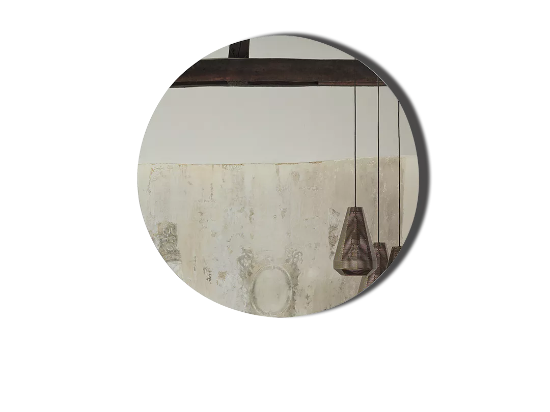 Bontempi Tondo 180 round mirror - manufacturer product photograph