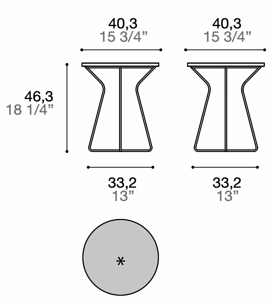 Manufacturer technical drawing for TUL40; line illustration, not a product photograph.
