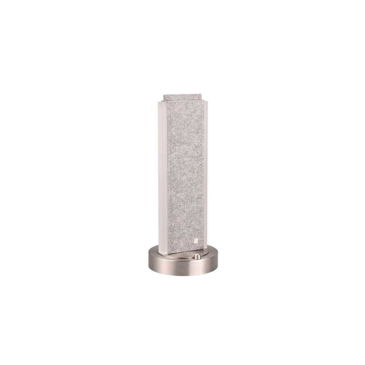Cicara LED table lamp brushed steel/grey