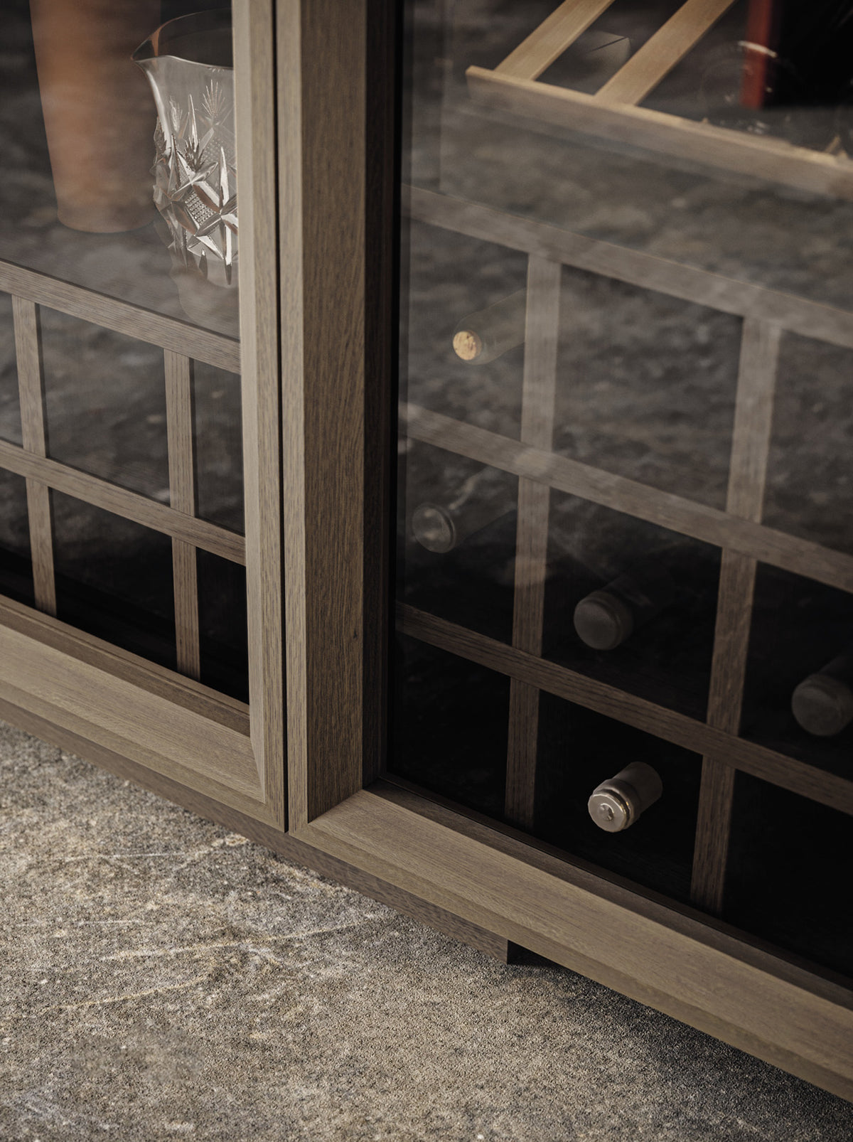 Devina Nais Wine Cabinet Volo Glass — manufacturer example configuration and finish — additional view