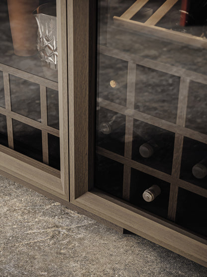 Devina Nais Wine Cabinet Volo Glass — manufacturer example configuration and finish — additional view
