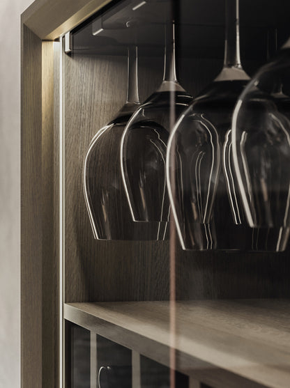 Devina Nais Wine Cabinet Volo Glass — manufacturer example configuration and finish — additional view