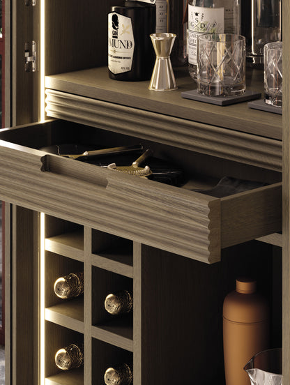 Devina Nais Wine Cabinet Volo Glass — manufacturer example configuration and finish — additional view