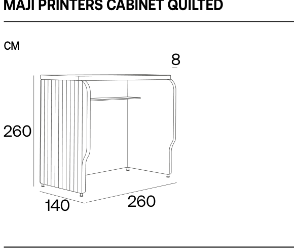 Adrenalina maji printers quilted — manufacturer technical illustration