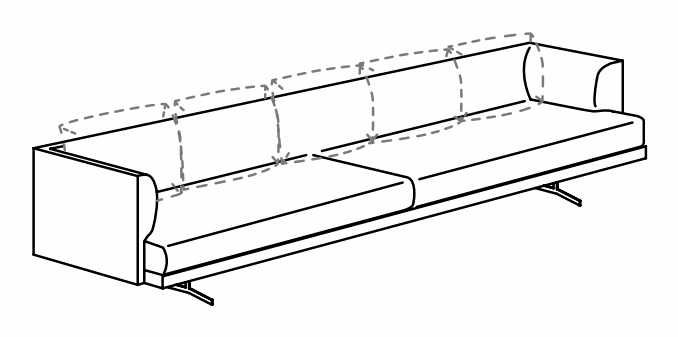 Manufacturer technical drawing for DC21261; line illustration, not a product photograph.