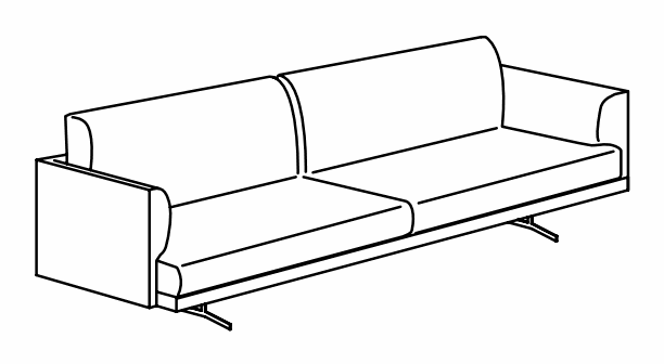 Manufacturer technical drawing for DC2AD2; line illustration, not a product photograph. The source illustrates the right-hand configuration. Order the handedness identified by this listing’s article code.