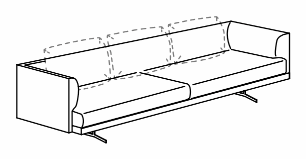 Manufacturer technical drawing for DC2AD21; line illustration, not a product photograph. The source illustrates the right-hand configuration. Order the handedness identified by this listing’s article code.