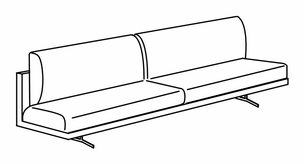 Manufacturer technical drawing for DC2CX3; line illustration, not a product photograph.