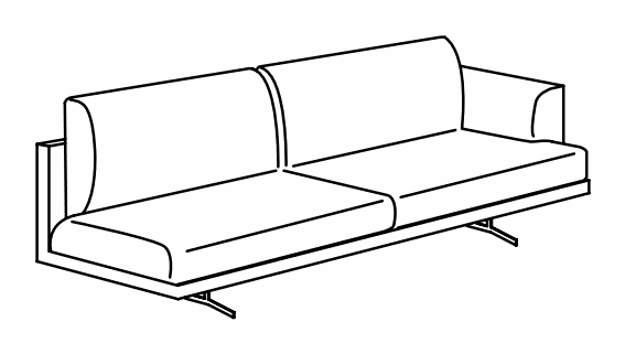Manufacturer technical drawing for DC2T1D; line illustration, not a product photograph. The source illustrates the right-hand configuration. Order the handedness identified by this listing’s article code.