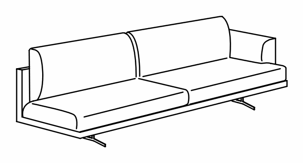 Manufacturer technical drawing for DC2T2S; line illustration, not a product photograph. The source illustrates the right-hand configuration. Order the handedness identified by this listing’s article code.