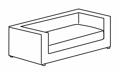 Manufacturer technical drawing for DCA18; line illustration, not a product photograph.