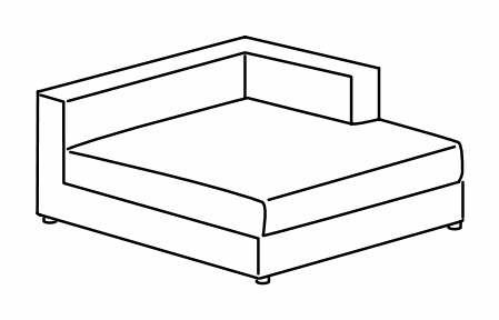 Manufacturer technical drawing for DCAHD4; line illustration, not a product photograph. The source illustrates the right-hand configuration. Order the handedness identified by this listing’s article code.