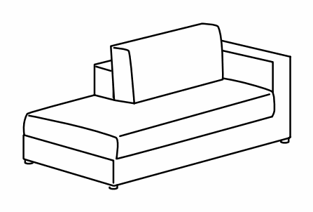 Manufacturer technical drawing for DCATBD3; line illustration, not a product photograph. The source illustrates the right-hand configuration. Order the handedness identified by this listing’s article code.