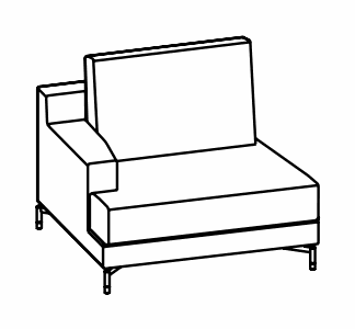 Manufacturer technical drawing for DNETD1; line illustration, not a product photograph. The source illustrates the left-hand configuration. Order the handedness identified by this listing’s article code.