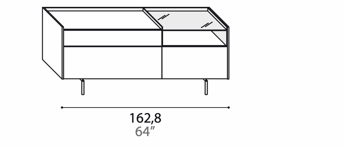 Manufacturer technical diagram of Alf DaFrè Diko PCD718 / PCD718A. Diagram is not a finish photograph.