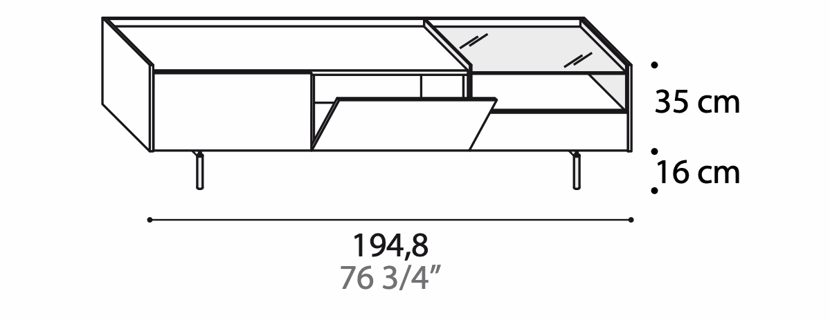 Manufacturer technical diagram of Alf DaFrè Diko PCD721 / PCD721A. Diagram is not a finish photograph.