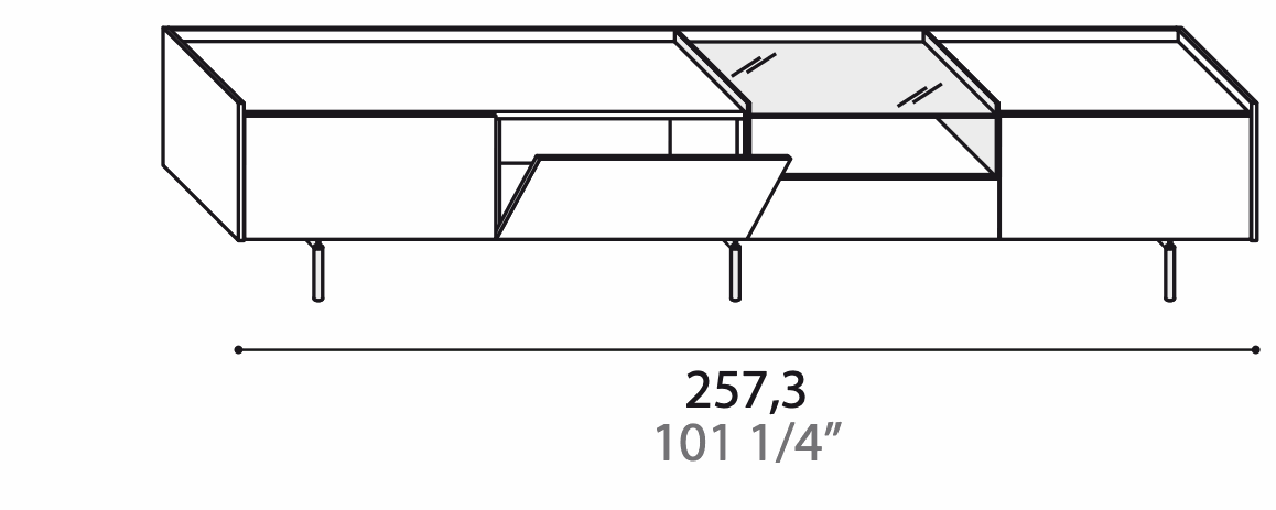 Manufacturer technical diagram of Alf DaFrè Diko PCD733 / PCD733A. Diagram is not a finish photograph.