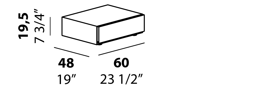 Technical diagram - Alf DaFre PNC002 drawer module only