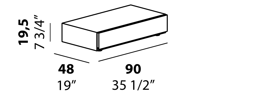 Technical diagram - Alf DaFre PNC003 drawer module only