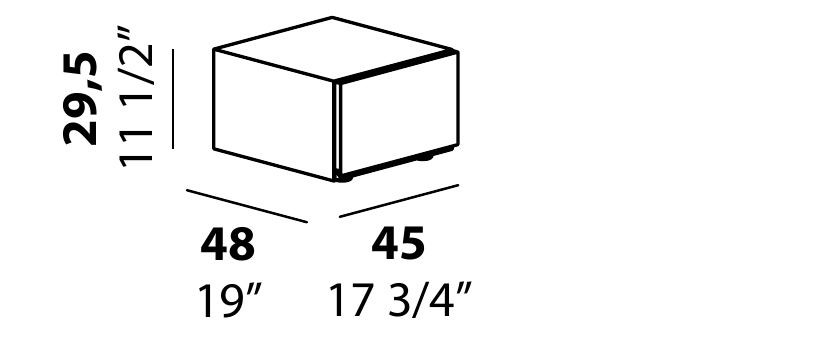 Technical diagram - Alf DaFre PNC010 drawer module only