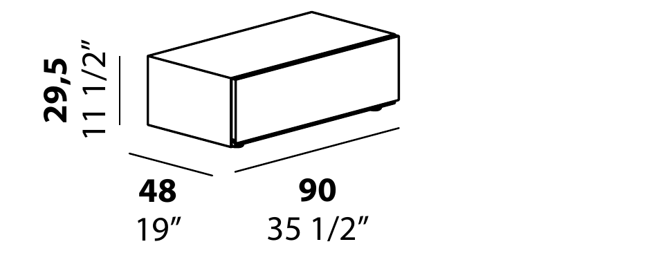 Technical diagram - Alf DaFre PNC012 drawer module only
