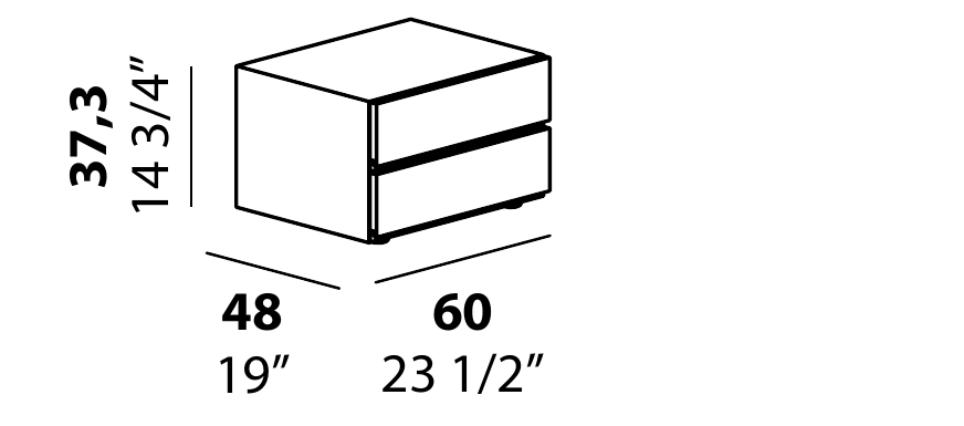 Technical diagram - Alf DaFre PNC020 drawer module only