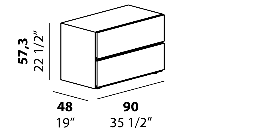 Technical diagram - Alf DaFre PNC027 drawer module only