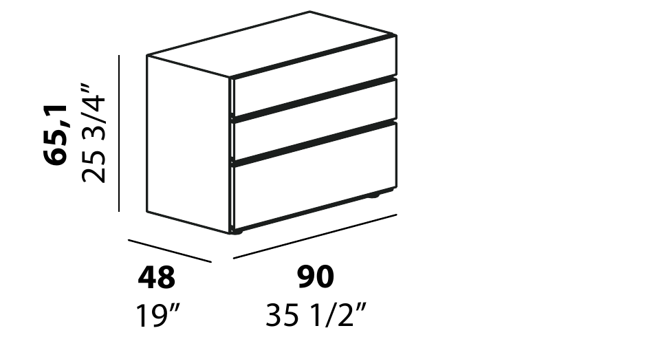 Technical diagram - Alf DaFre PNC030 drawer module only