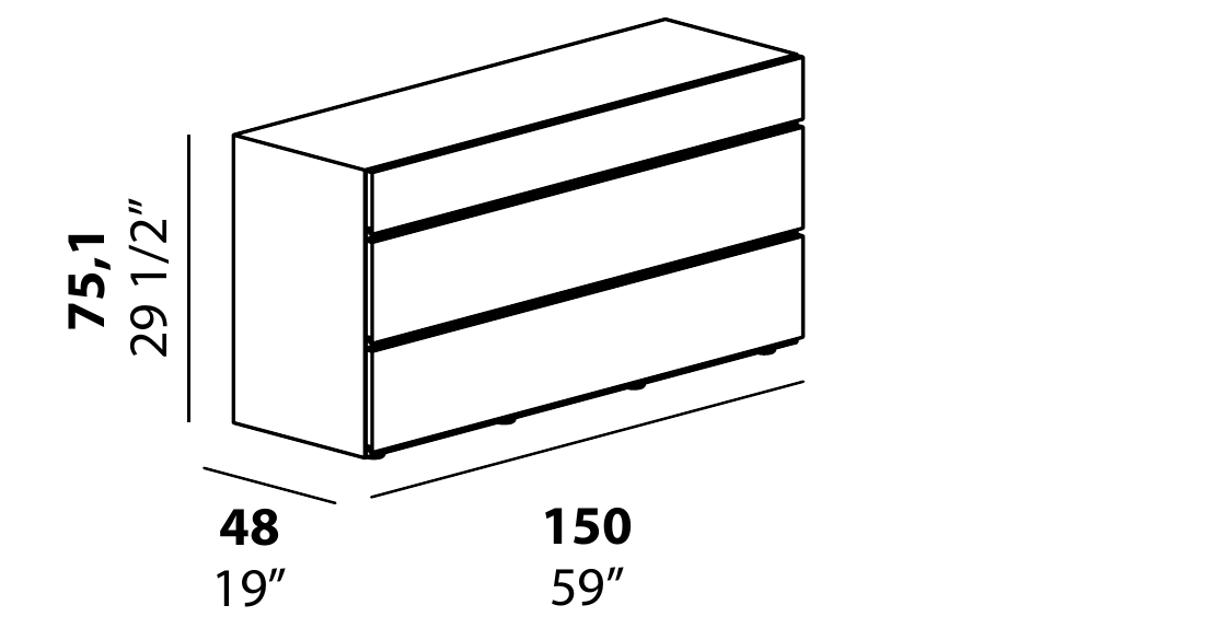 Technical diagram - Alf DaFre PNC035 drawer module only