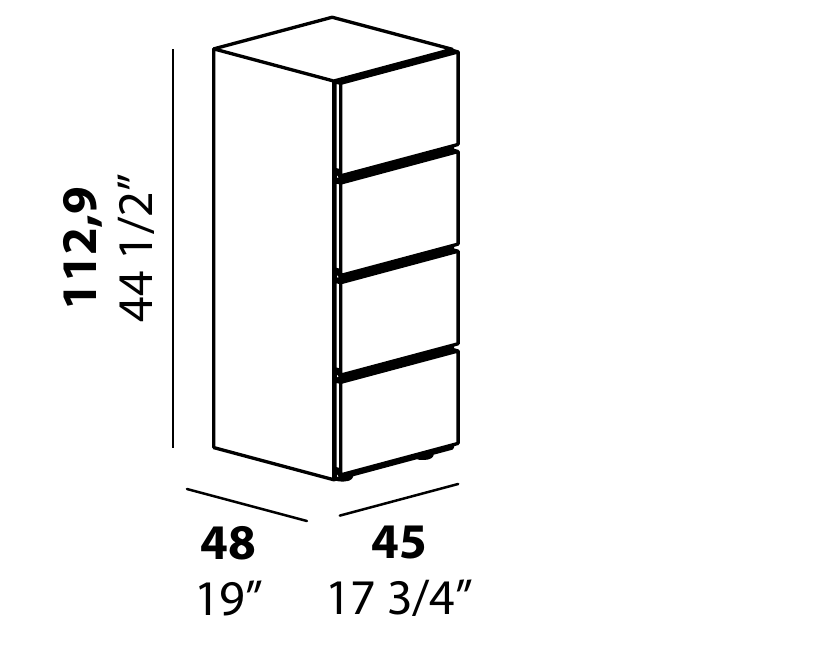 Technical diagram - Alf DaFre PNC041 drawer module only