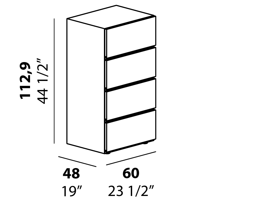 Technical diagram - Alf DaFre PNC042 drawer module only