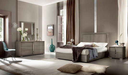 ALF Italia Tivoli bed — bedroom set, grey oak