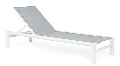 Bizzotto Skipper White Sunbed, article 0663180