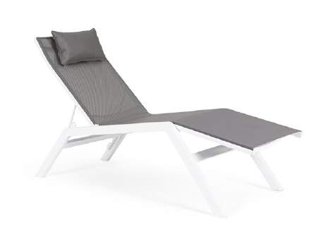 Bizzotto Krion White Chaise Longue, article 0663345