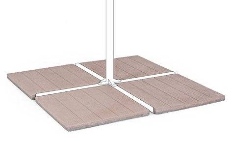 Bizzotto Birch Cement Base Set SET4, article 0795653