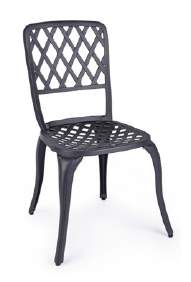 Bizzotto Faenza Dark Grey Chair, article 0805109