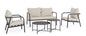 Bizzotto Ostuni Charcoal Sofa SET5, article 0805787