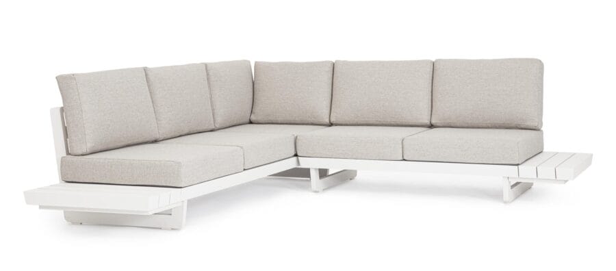 Bizzotto Infinity white WG20 corner sofa set2, article 0663424