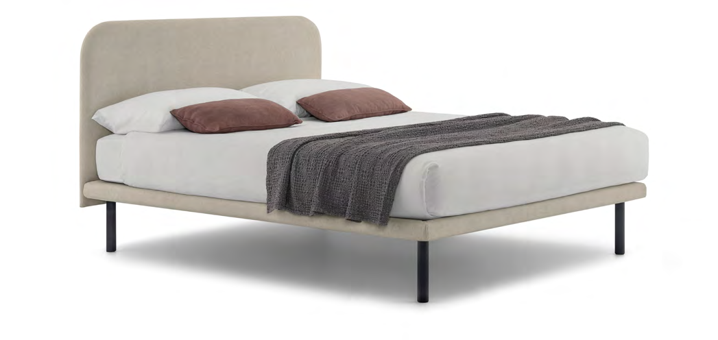 Bolzan Cameo Round Bed — representative catalogue photograph; finish and upholstery may differ