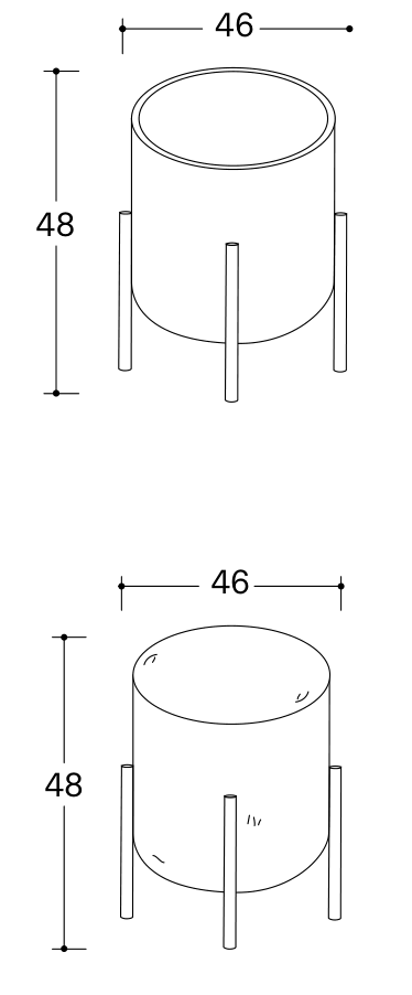 Bolzan Flag Stackable — manufacturer image or catalogue diagram