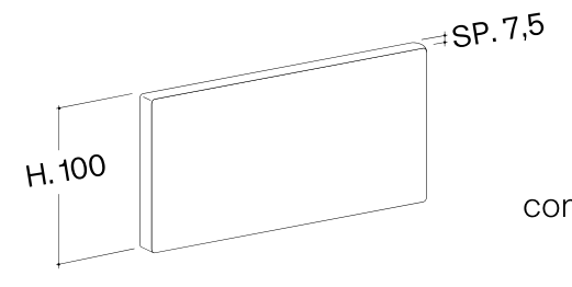 Bolzan Metropolitan Headboard — manufacturer image or catalogue diagram