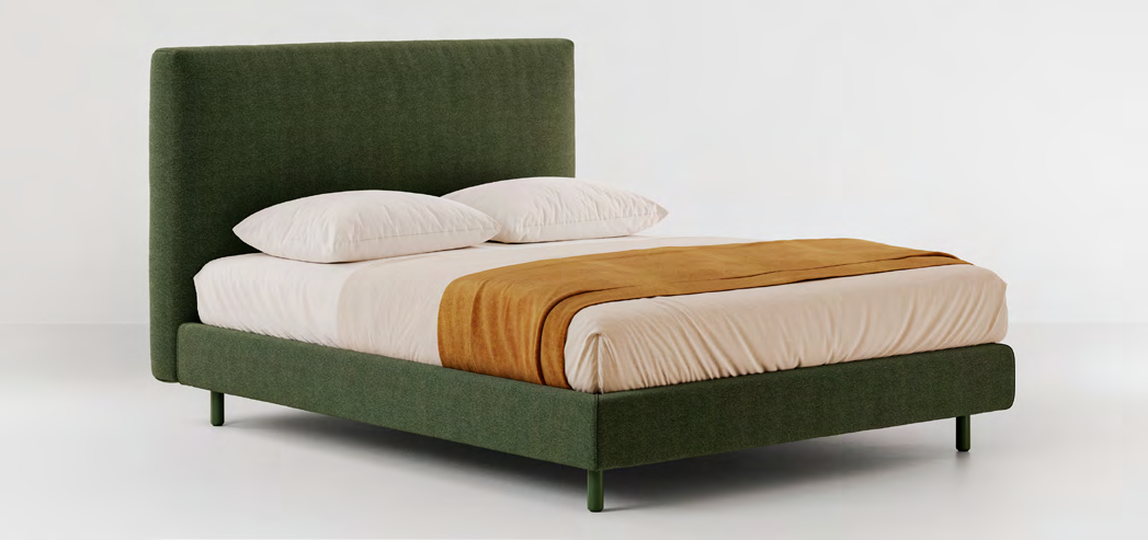 Bolzan Noah Bed — representative catalogue photograph; finish and upholstery may differ