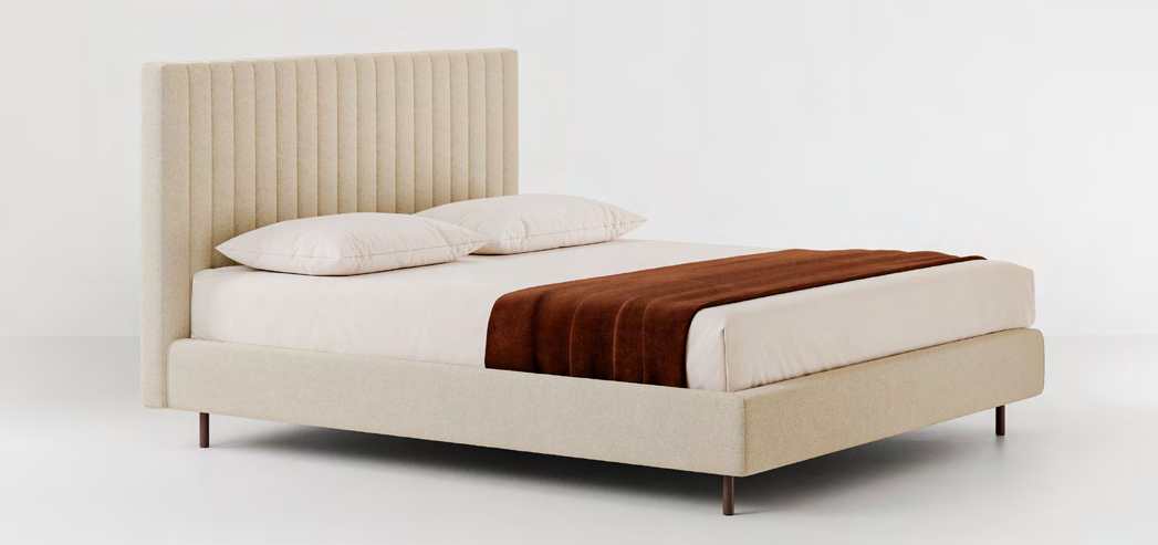 Bolzan Noah Deluxe Bed — representative catalogue photograph; finish and upholstery may differ