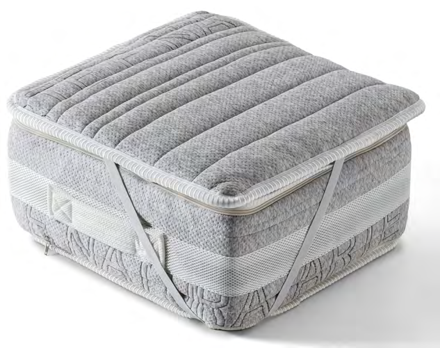 Bolzan Topper h.4 — original catalogue detail; underlying mattress not included