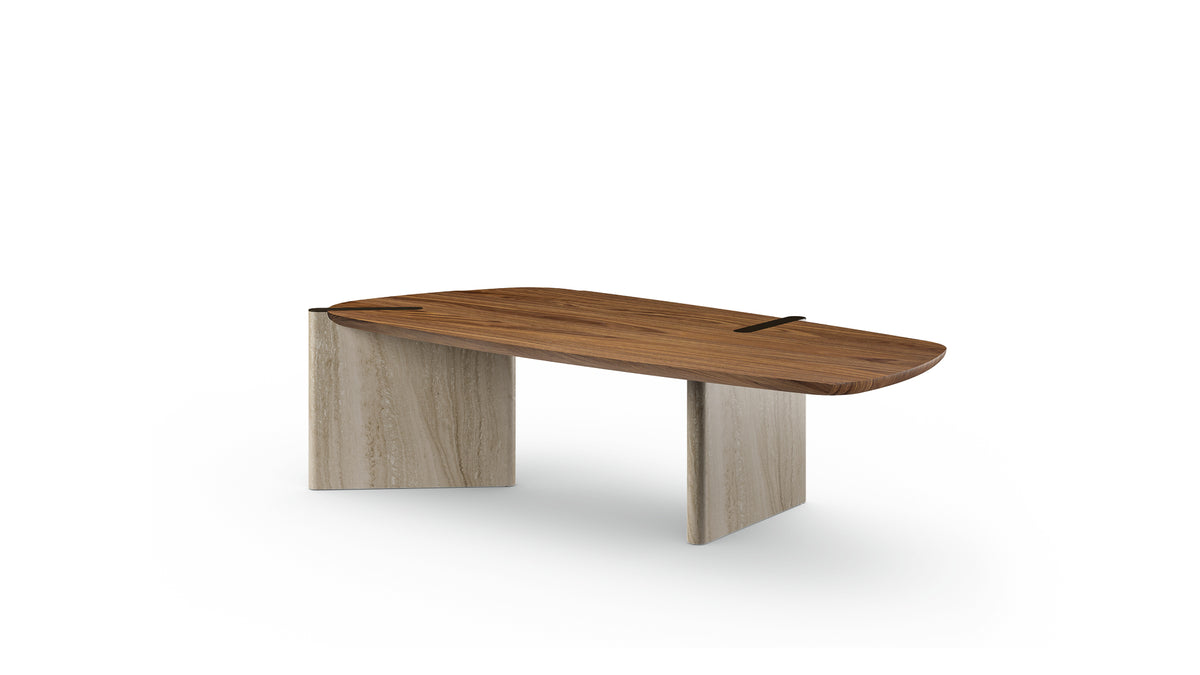 Bonaldo Flatiron table — manufacturer photograph, illustrative finish