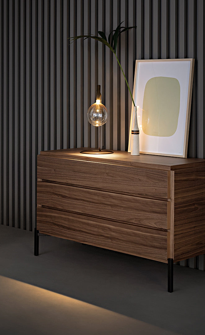 Bonaldo Groove Bedside Table & Chest of Drawers