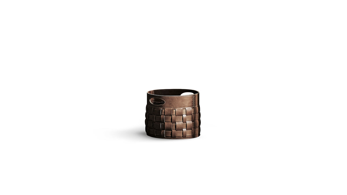 Bonaldo Roger Leather Storage Basket