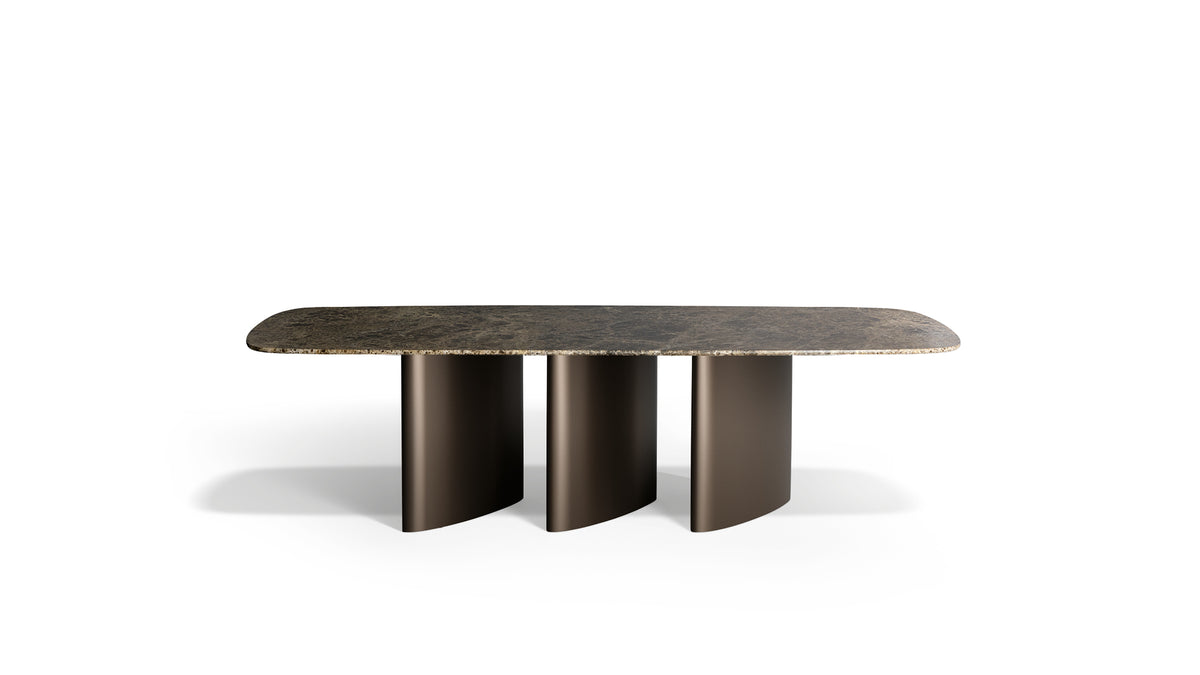 Bonaldo Louver Table, Louver Table Wood — manufacturer photograph, illustrative finish