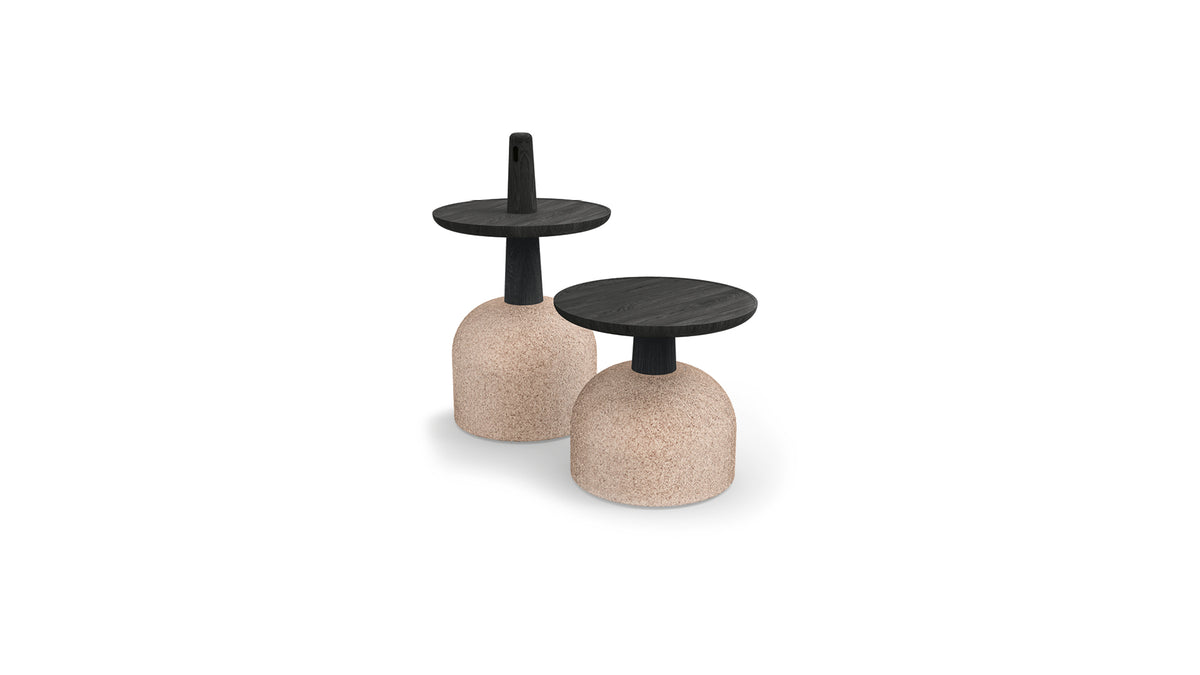 Bonaldo Assemblage high and low side tables; selected price is for one table