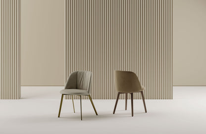 Bontempi Agatha Wood Chair — manufacturer photograph; AGATHA 34 93 M328 PR08 AGATHA 34 95 L006 TEBQ004